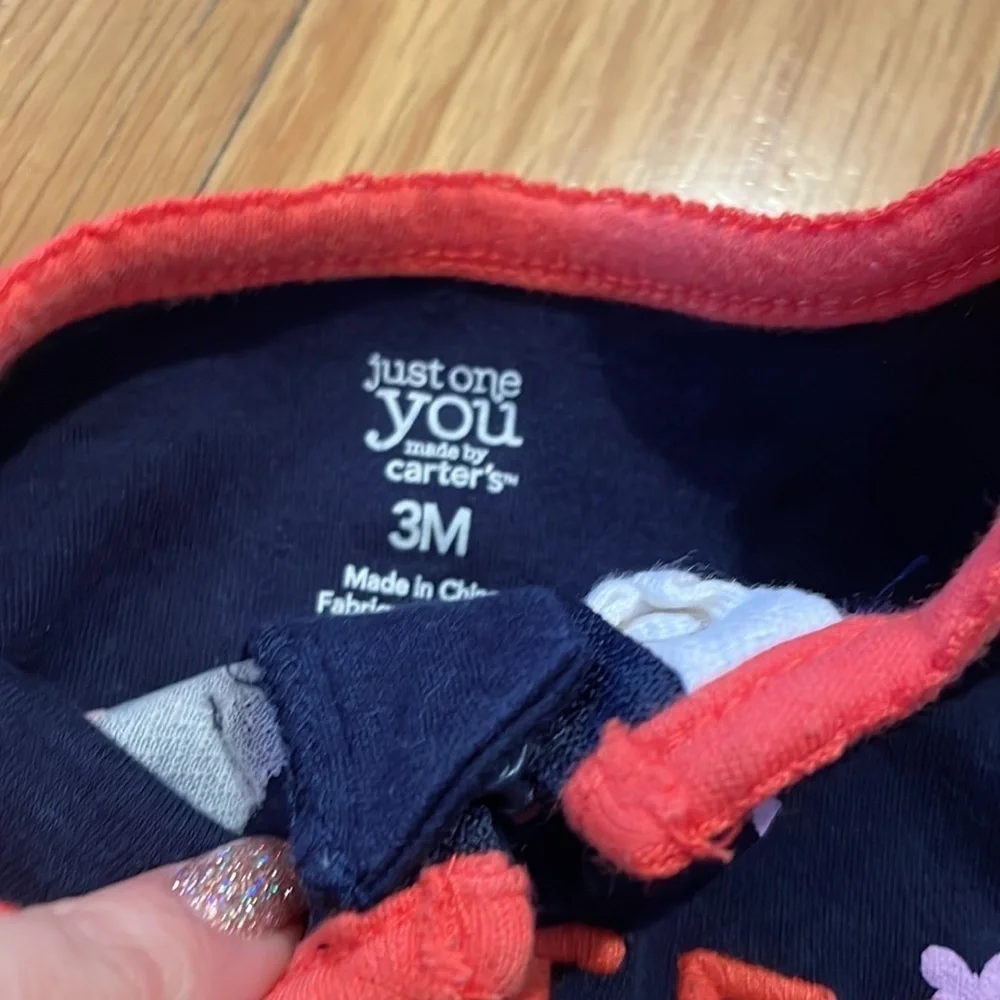CARTER'S Carters 3 m one piece sleeper
